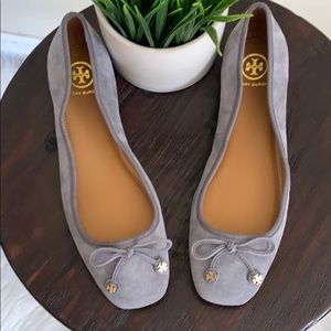 Tory Burch Laila suede driver ballet flats